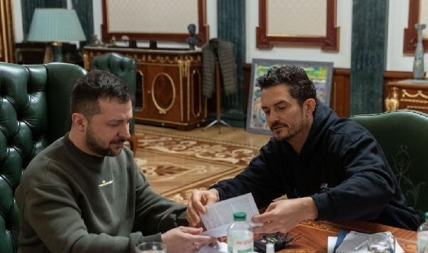 Orlando Bloom'dan, Zelenski'ye ziyaret