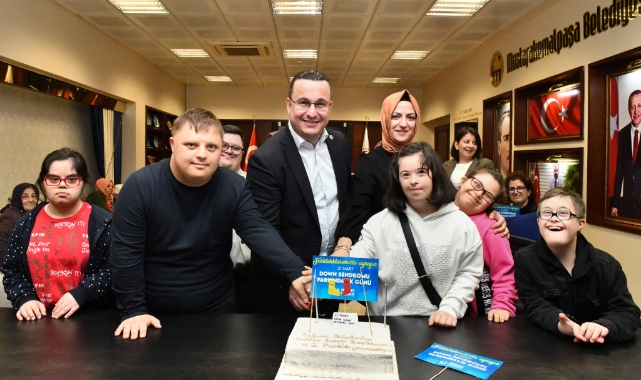 Özel çocuklardan Başkan Kanar'a ziyaret