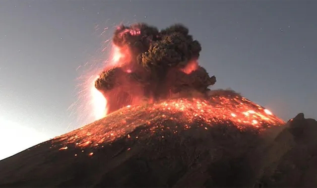 Popocatepetl Yanardağı’nda 6 yeni patlama