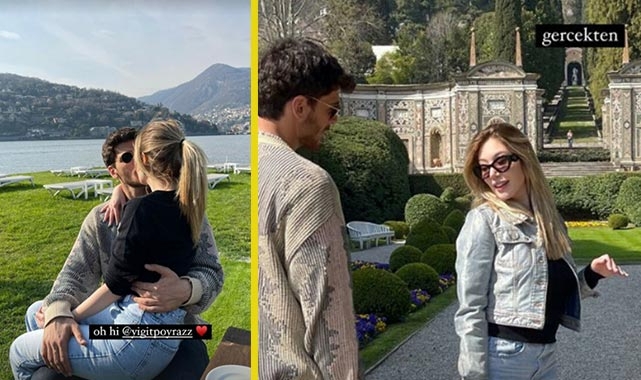 Romantik anlarını paylaştı