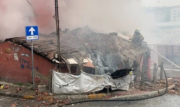 Şişli'de gecekonduda patlama