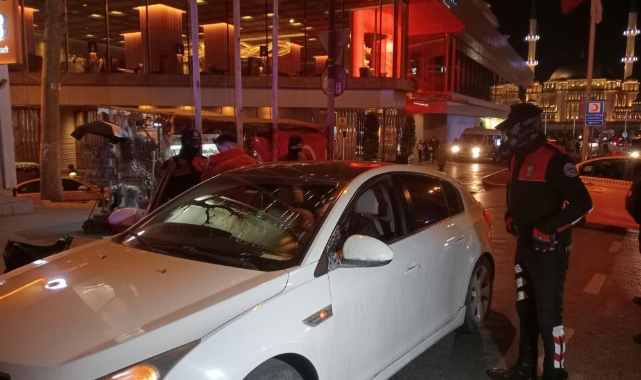 Taksim Meydanı’nda araçlar didik didik arandı