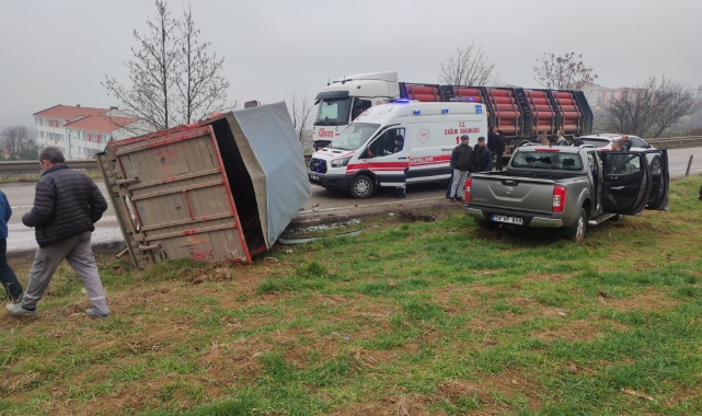 Tekirdağ'da kaza sonucu 2 kişi yaralandı