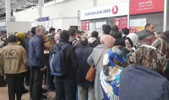 THY uçağı Erzurum'da büyük tehlike atlattı!