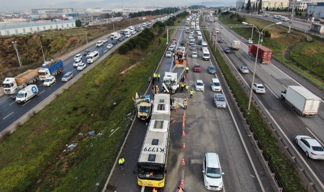 Tuzla TEM Otoyolu'nda kaza: 2 can kaybı