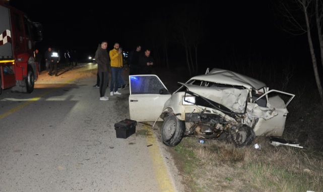 Üç aracın karıştığı trafik kazasında can pazarı
