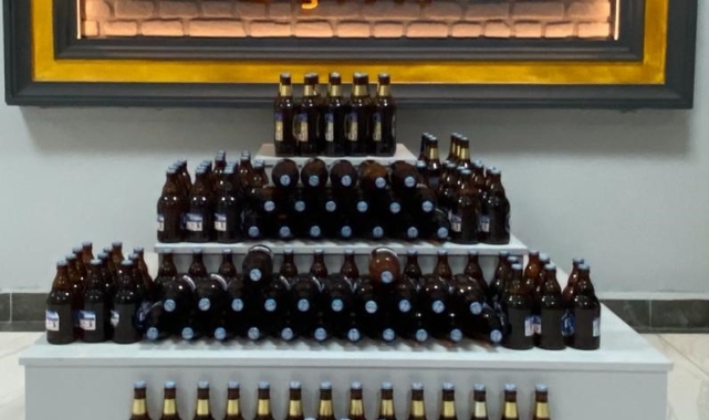 Uşak'ta kaçak içki operasyonu