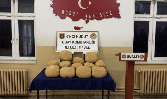 Van-İran sınırında 100 kilo toz esrar ele geçirildi