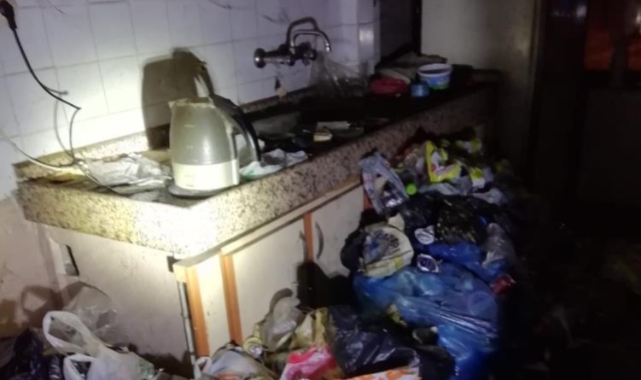 Yangın ihbarına giden ekipler adeta şaşkına döndü