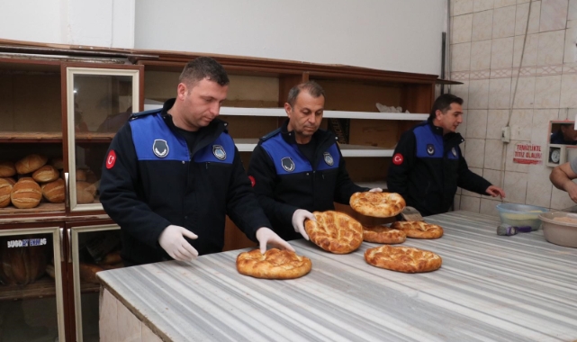 Zabıta ekipleri pide fırınlarını denetledi