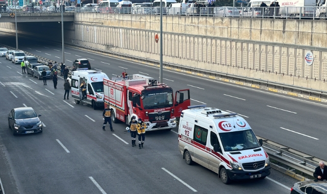 Zincirleme kazanın nedeni çuval oldu