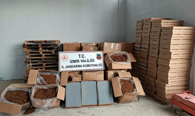 1,5 ton kaçak tütün ele geçirildi