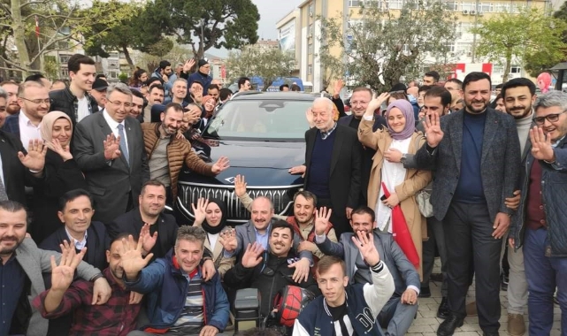 Bakan Varank'a Togg'un başkenti Gemlik'te sevgi seli