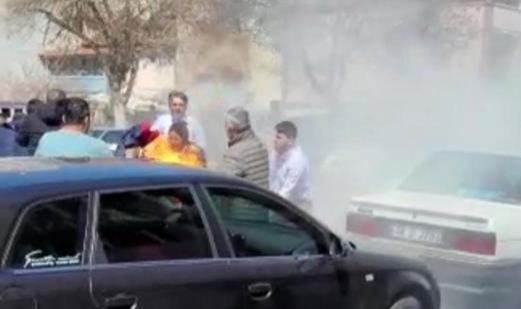 Belediye önünde kendini yakan şahıstan acı haber