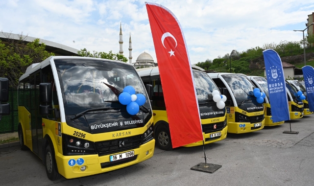 Burulaş'a 61 minibüs daha dahil oldu