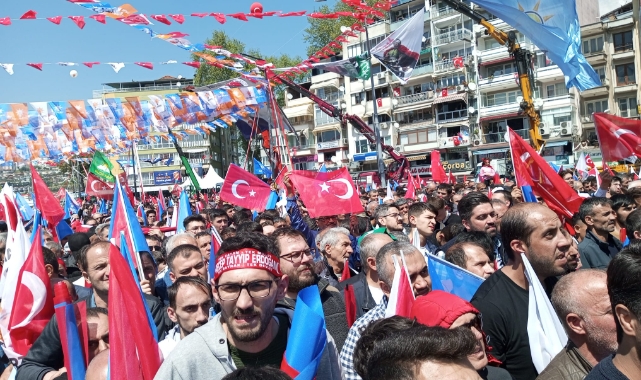 Erdoğan'a Gemlik'te coşkulu karşılama
