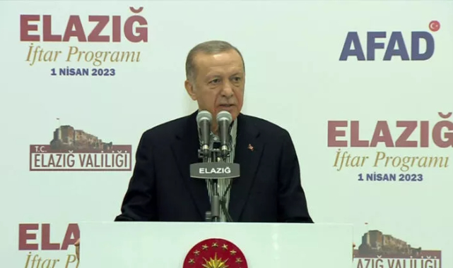 Cumhurbaşkanı Erdoğan Elazığ'da depremzedelerle iftarda buluştu
