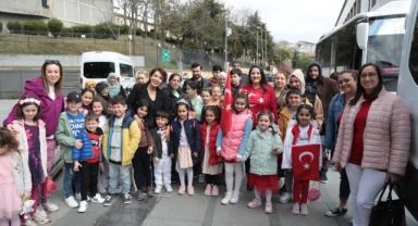 Depremzede çocuklar  konuk oldular
