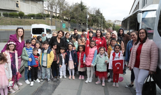 Depremzede çocuklar  konuk oldular