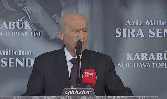 Devlet Bahçeli, Karabük'te vatandaşlara seslendi
