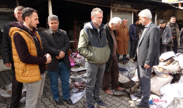 Dükkanları yanan esnaf yardım bekliyor