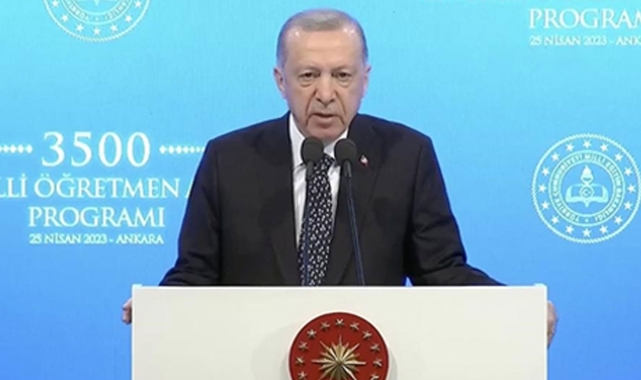 Erdoğan'dan 45 bin öğretmen ataması açıklaması