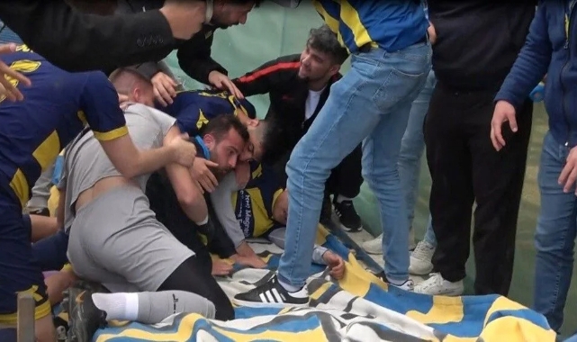 Futbolcu ve taraftarlar ölümden döndü