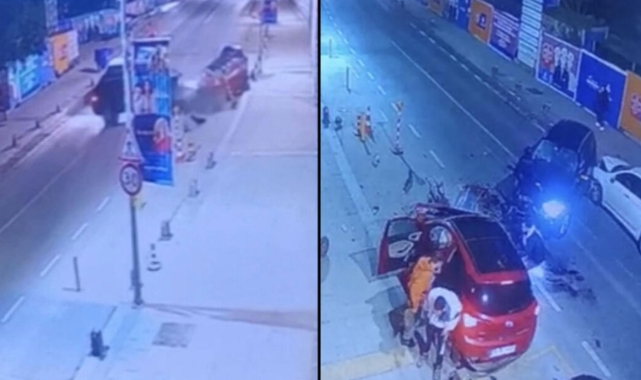 Hatalı sollama kazayı beraberinde getirdi