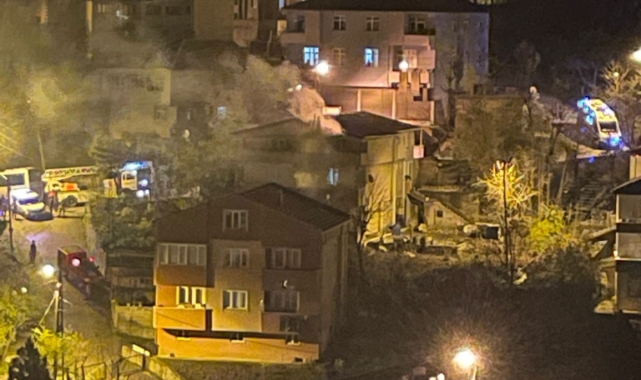 İki katlı evde çıkan yangın çıktı