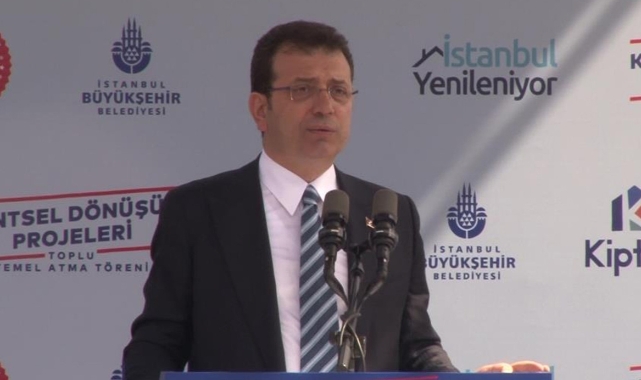 İmamoğlu: "Bir daireyi dönüştürmek 4 canı kurtarmaktır"