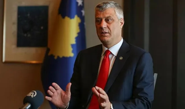 Kosova'da eski Cumhurbaşkanı Thaçi için destek gösterisi