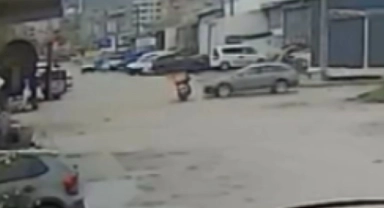 Küçük Sanayide'ki kaza saniye saniye kaydedildi