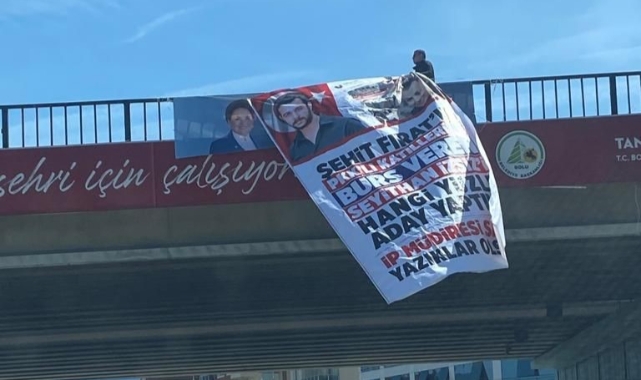 Meral Akşener'e pankartlı protesto!