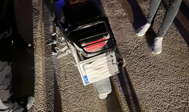 Motosiklet sürücüsüne ceza yağdı