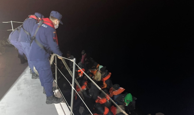 Muğla'da 47 düzensiz göçmen kurtarıldı