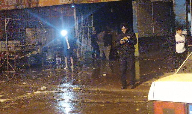 Oto tamircide çıkan yangında 1 kişi yaralandı