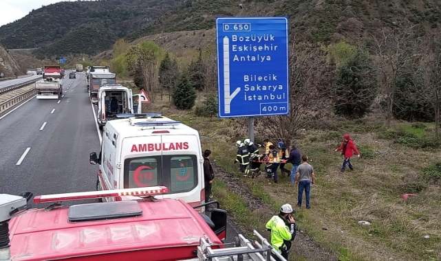 Otomobil şarampole devrildi! 1 ölü, 2 yaralı