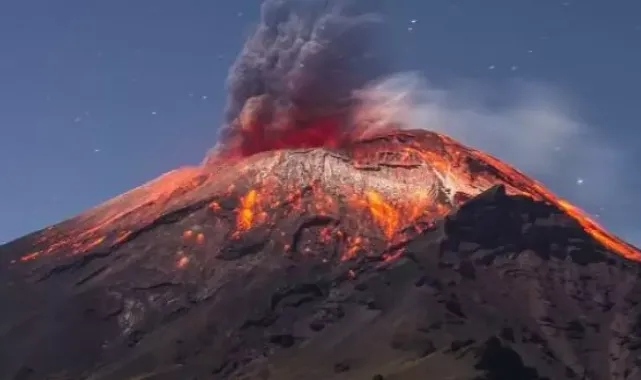 Popocatepetl Yanardağı’nda 24 saatte 12 patlama