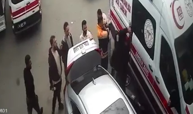 Sağlıkçılara levyeli saldırı