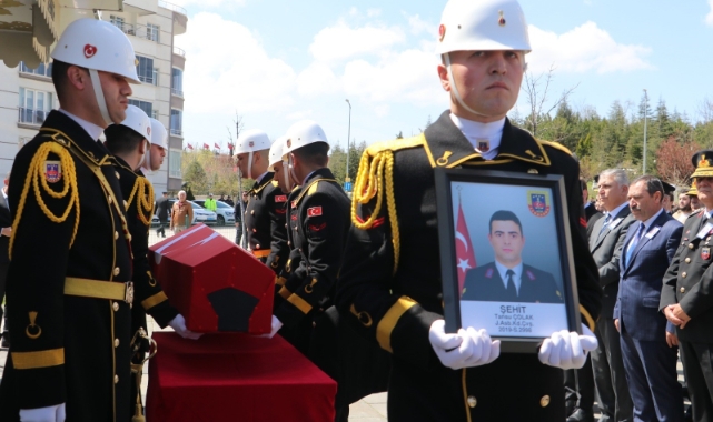 Şehit olan astsubay son yolculuğuna uğurlandı
