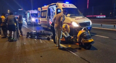 Şişli'de motosiklet kazası: 2 yaralı