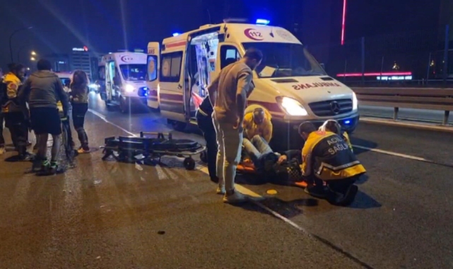 Şişli'de motosiklet kazası: 2 yaralı