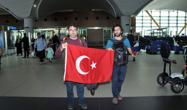Sudan'dan tahliye edilen 203 Türk vatandaşı İstanbul'da