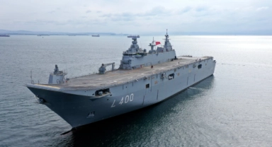 TCG Anadolu Marmara Denizi’nde test sürüşünde