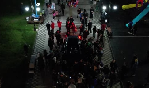 Togg’a yoğun ilgi havadan görüntülendi