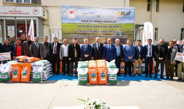 Üreticilere tohum desteği verildi