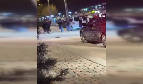 Vatandaşlarla bekçiler arasında kavga