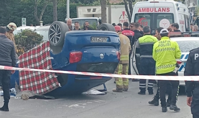 Ağaca çarpan otomobil takla attı: 1 ölü