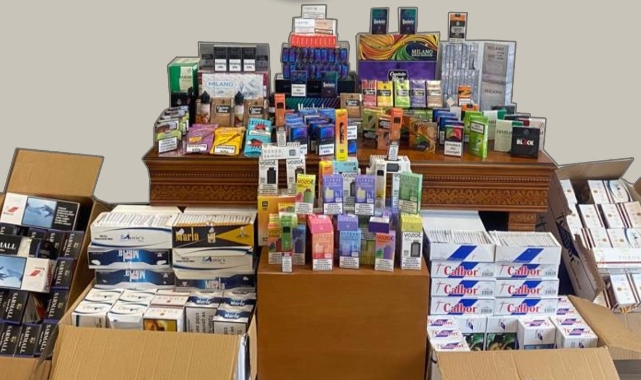31 bin gümrük kaçağı makaron ele geçirildi