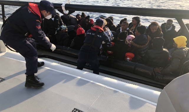 Aydın’da 83 düzensiz göçmen kurtarıldı